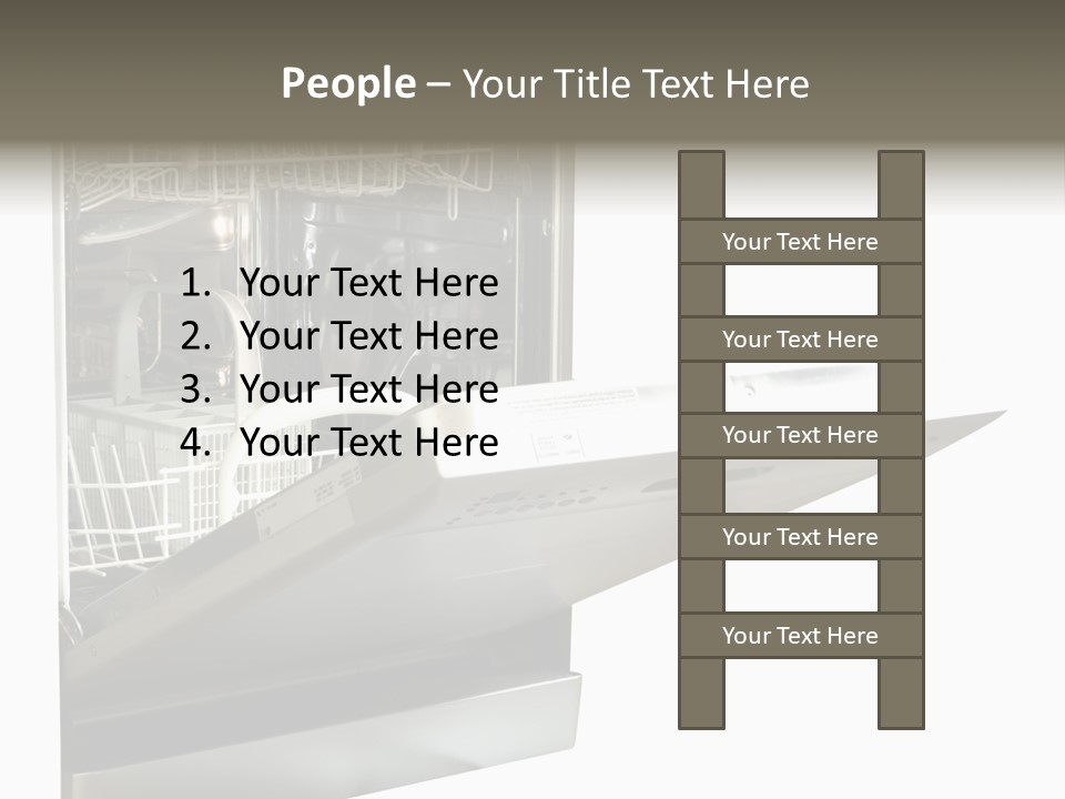 Vacuum Kitchenware House PowerPoint Template