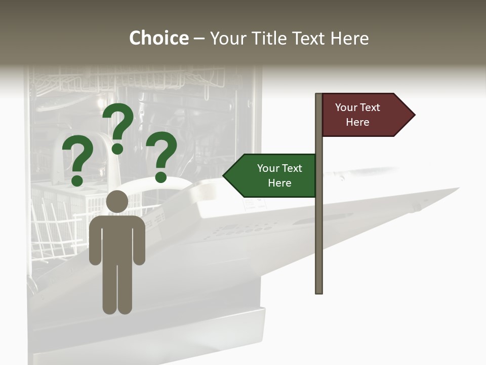 Vacuum Kitchenware House PowerPoint Template