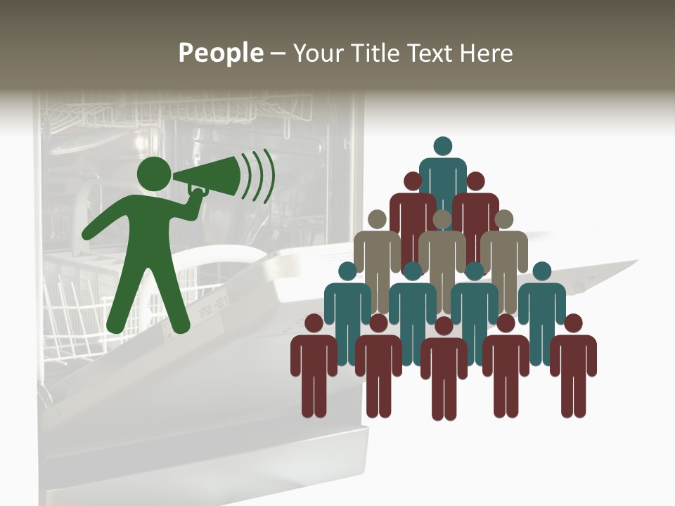 Vacuum Kitchenware House PowerPoint Template