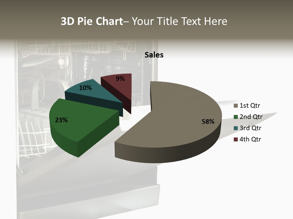 Vacuum Kitchenware House PowerPoint Template