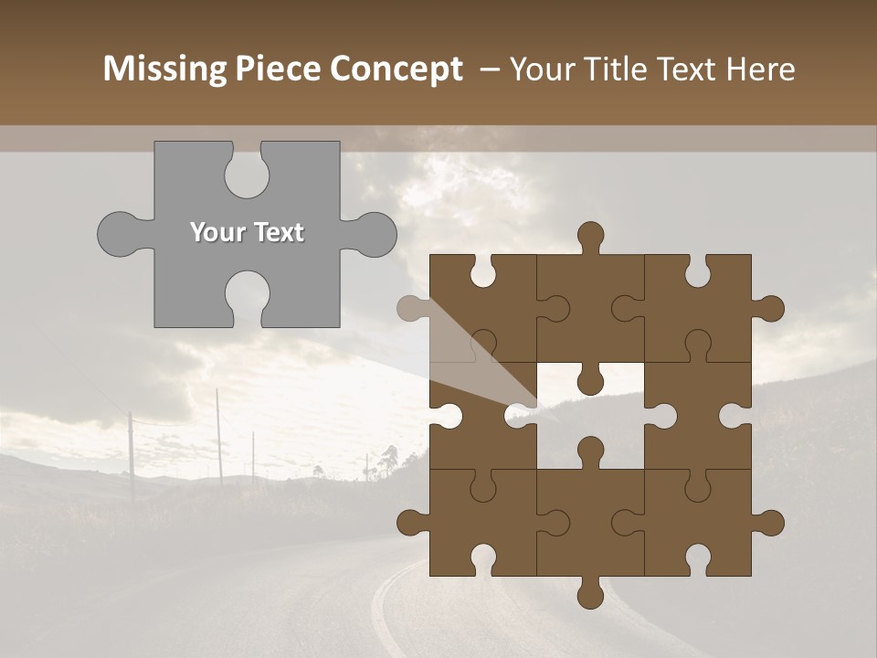 Nightfall Sky Route PowerPoint Template