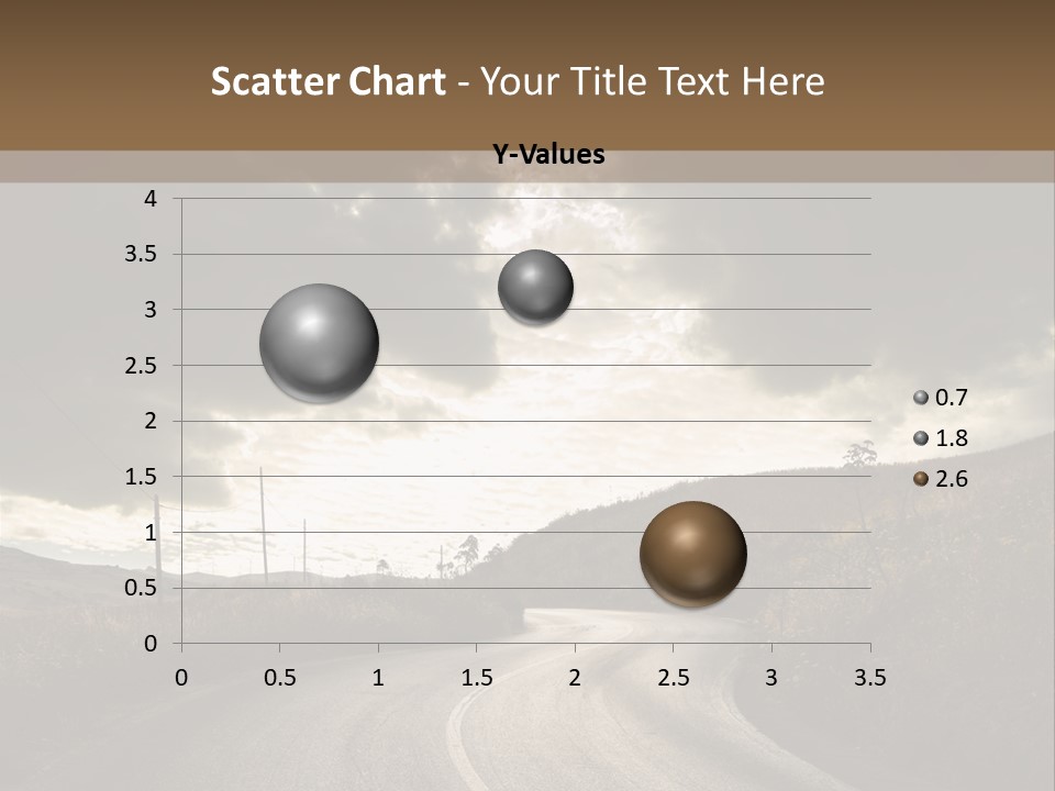 Nightfall Sky Route PowerPoint Template