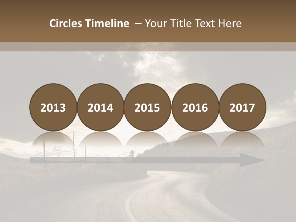 Nightfall Sky Route PowerPoint Template