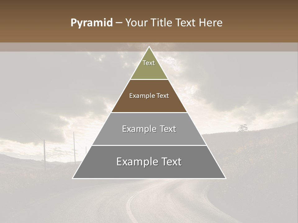 Nightfall Sky Route PowerPoint Template