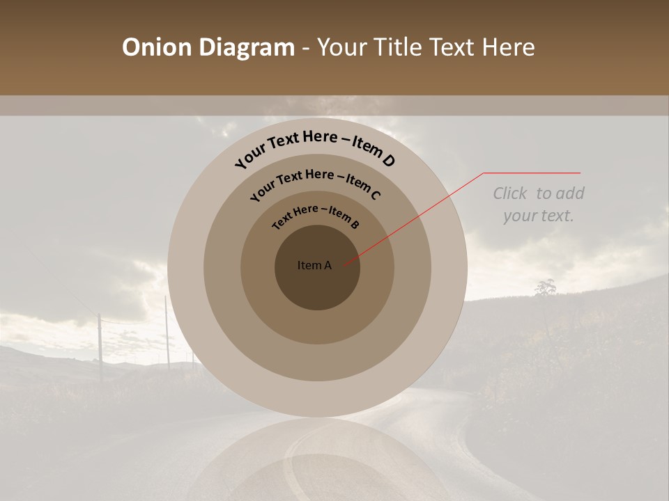 Nightfall Sky Route PowerPoint Template