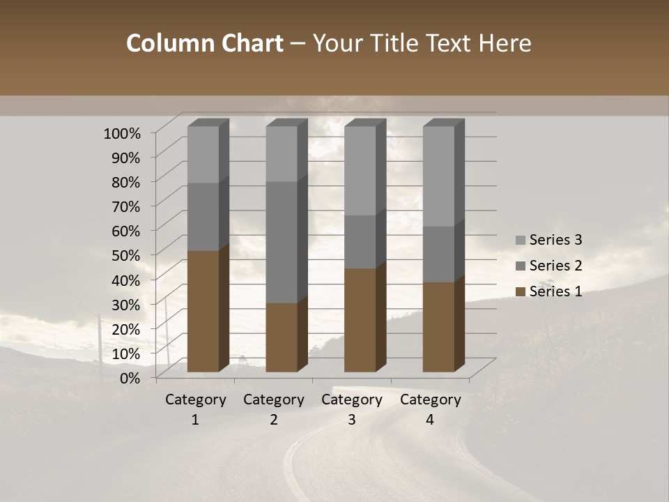 Nightfall Sky Route PowerPoint Template
