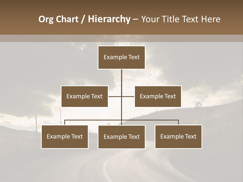 Nightfall Sky Route PowerPoint Template