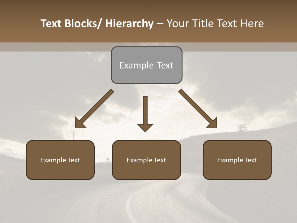 Nightfall Sky Route PowerPoint Template
