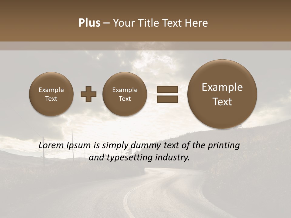 Nightfall Sky Route PowerPoint Template