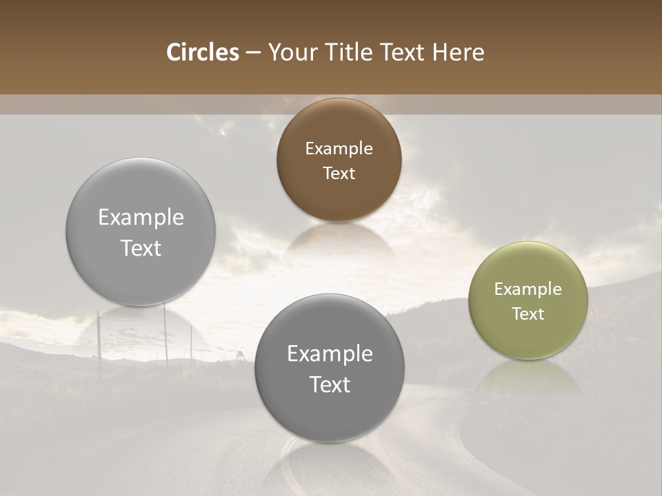 Nightfall Sky Route PowerPoint Template