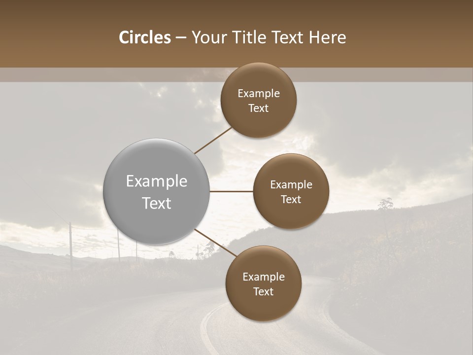 Nightfall Sky Route PowerPoint Template