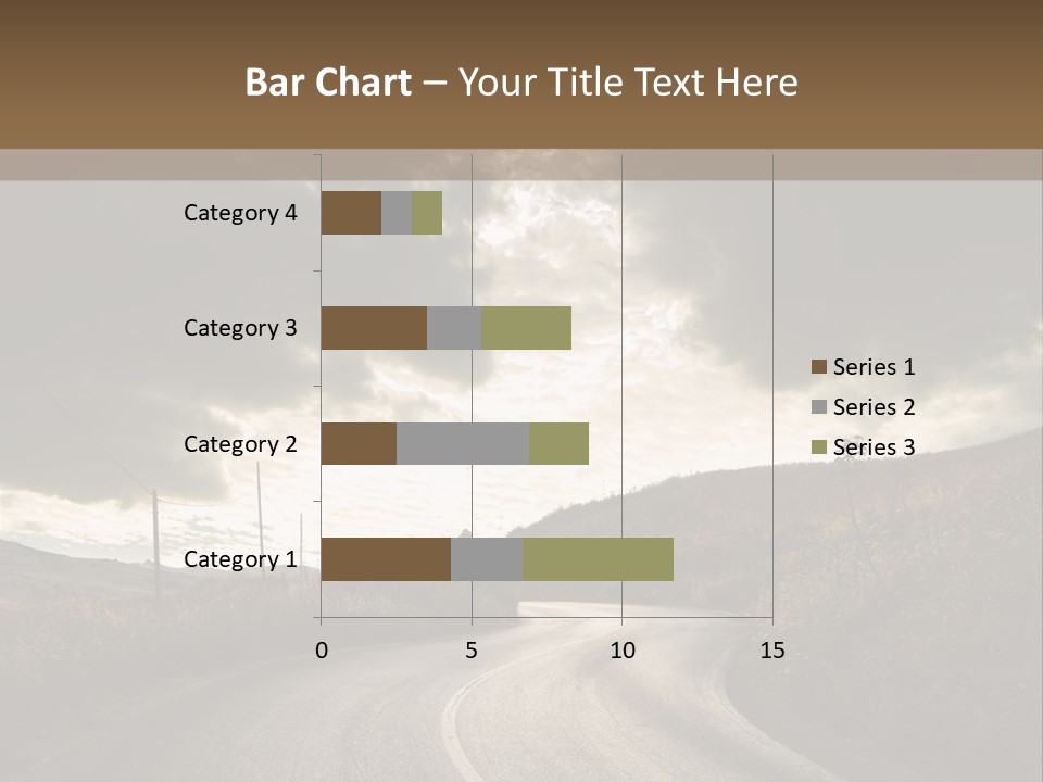 Nightfall Sky Route PowerPoint Template