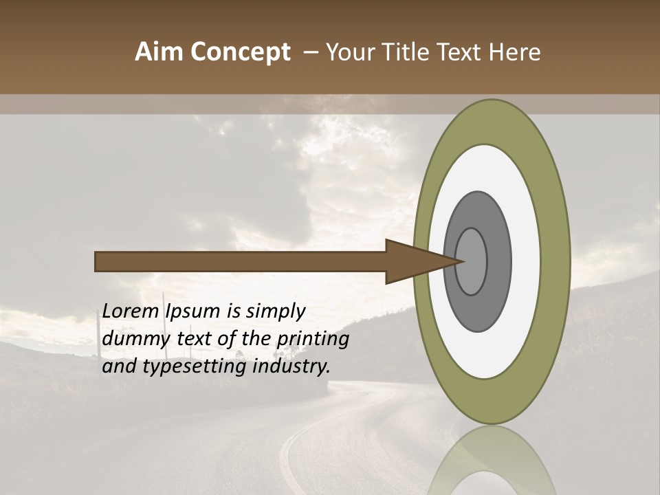 Nightfall Sky Route PowerPoint Template