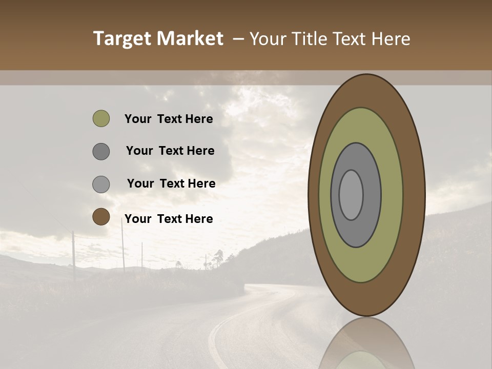 Nightfall Sky Route PowerPoint Template