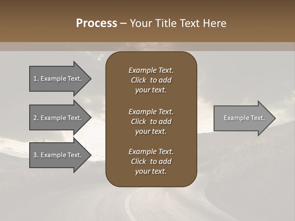 Nightfall Sky Route PowerPoint Template