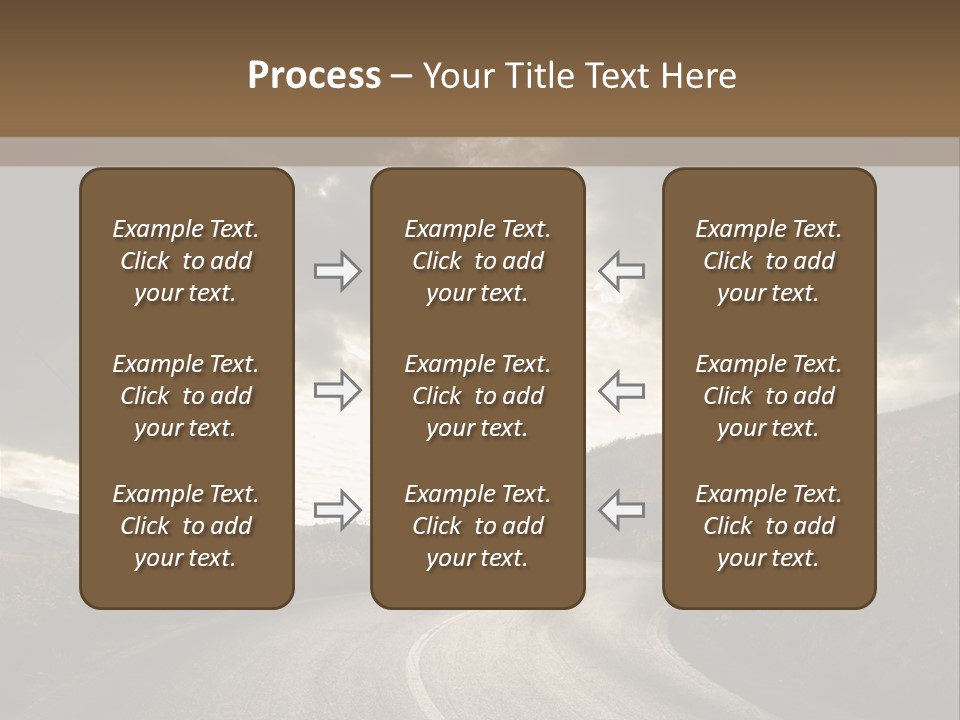 Nightfall Sky Route PowerPoint Template