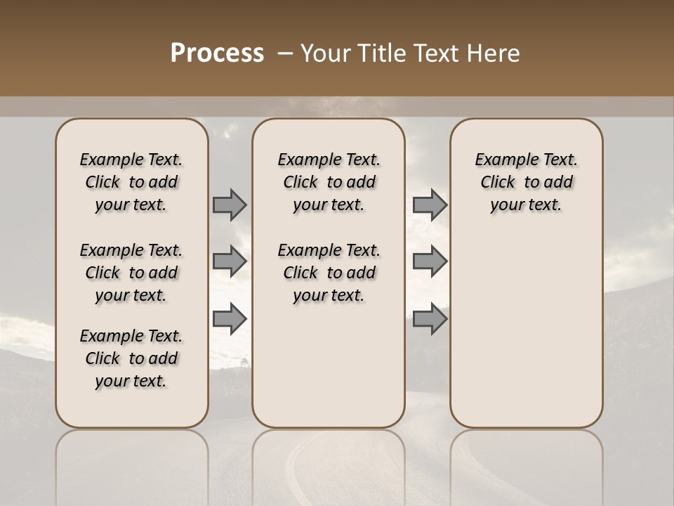 Nightfall Sky Route PowerPoint Template
