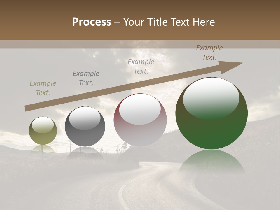 Nightfall Sky Route PowerPoint Template