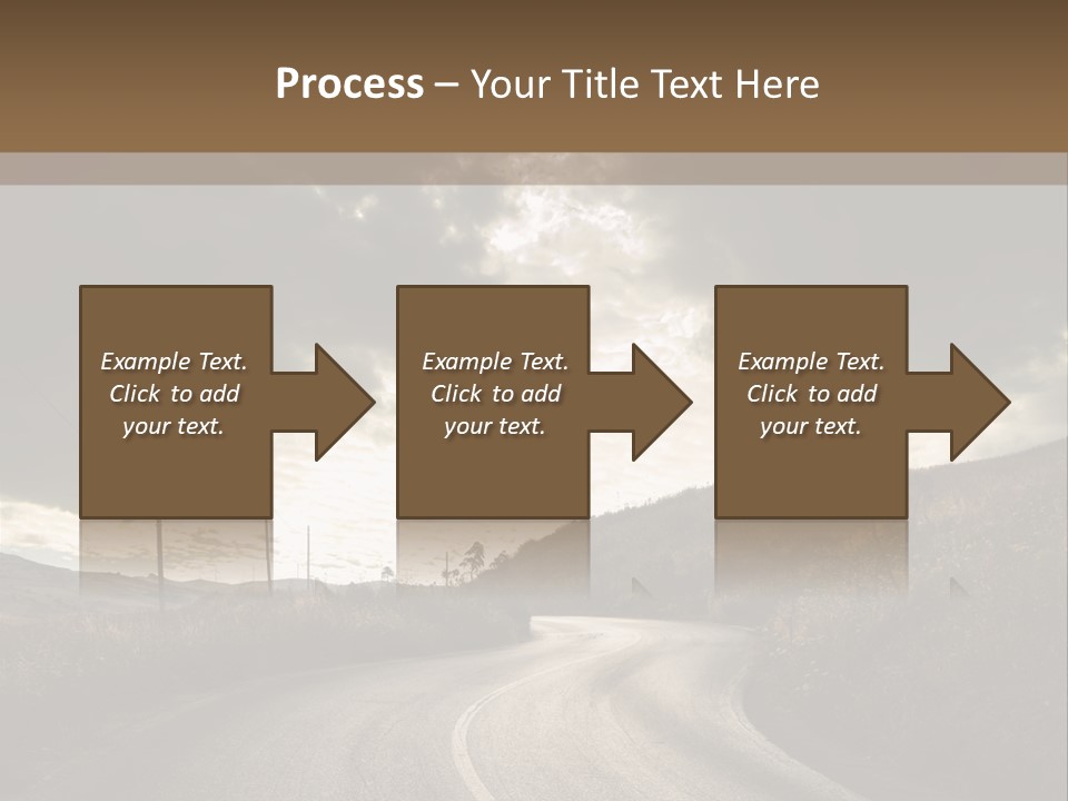 Nightfall Sky Route PowerPoint Template