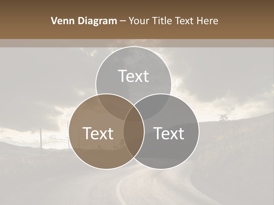 Nightfall Sky Route PowerPoint Template