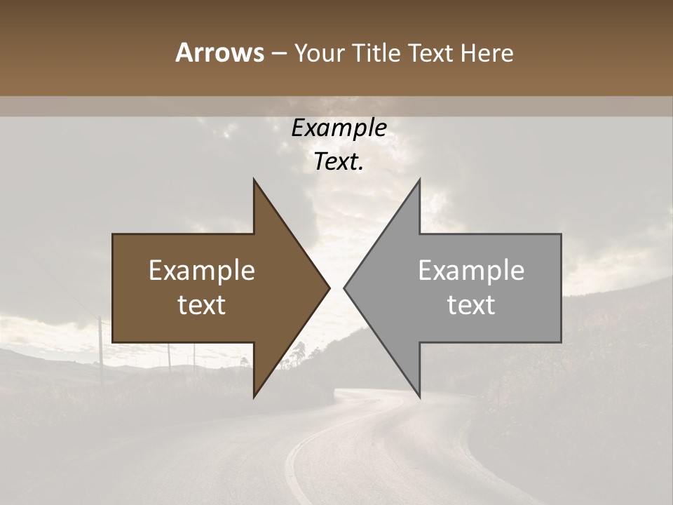 Nightfall Sky Route PowerPoint Template