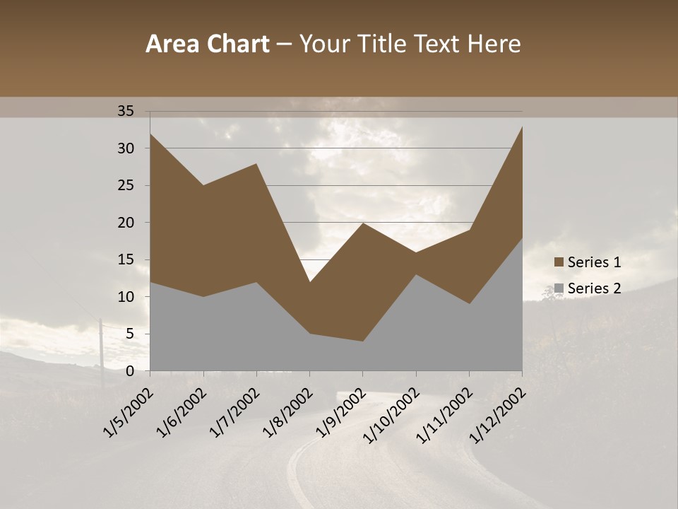 Nightfall Sky Route PowerPoint Template