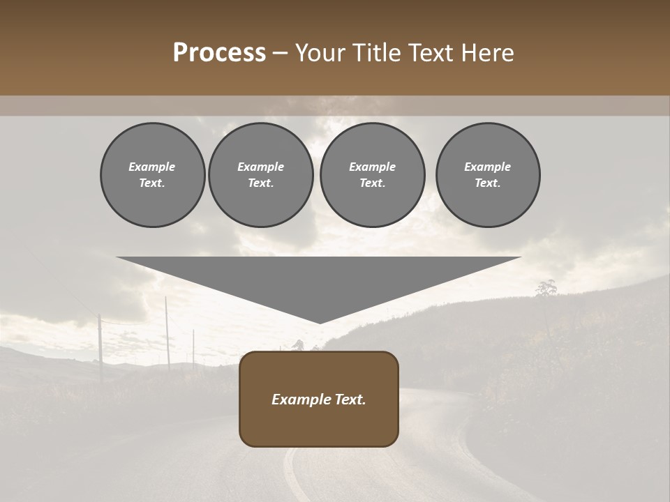 Nightfall Sky Route PowerPoint Template