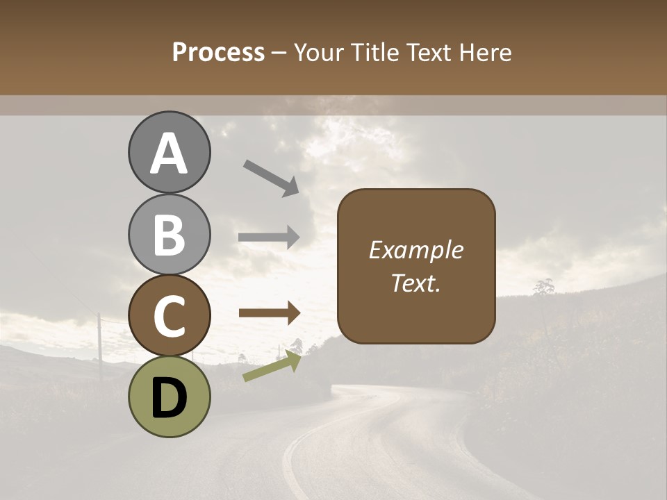 Nightfall Sky Route PowerPoint Template