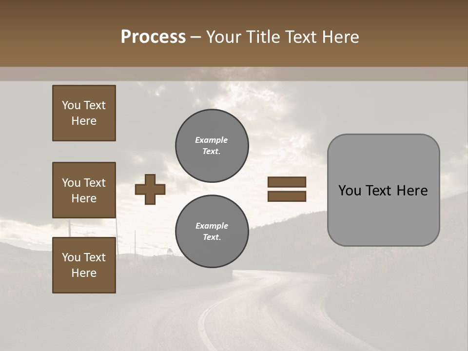 Nightfall Sky Route PowerPoint Template