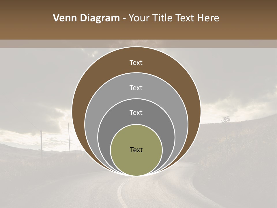 Nightfall Sky Route PowerPoint Template