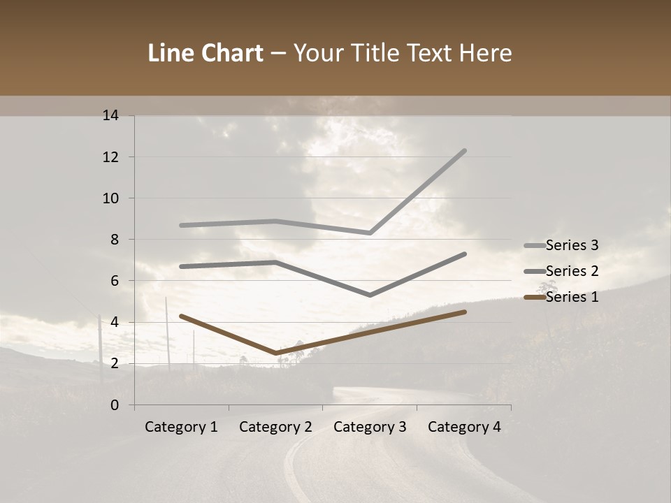 Nightfall Sky Route PowerPoint Template