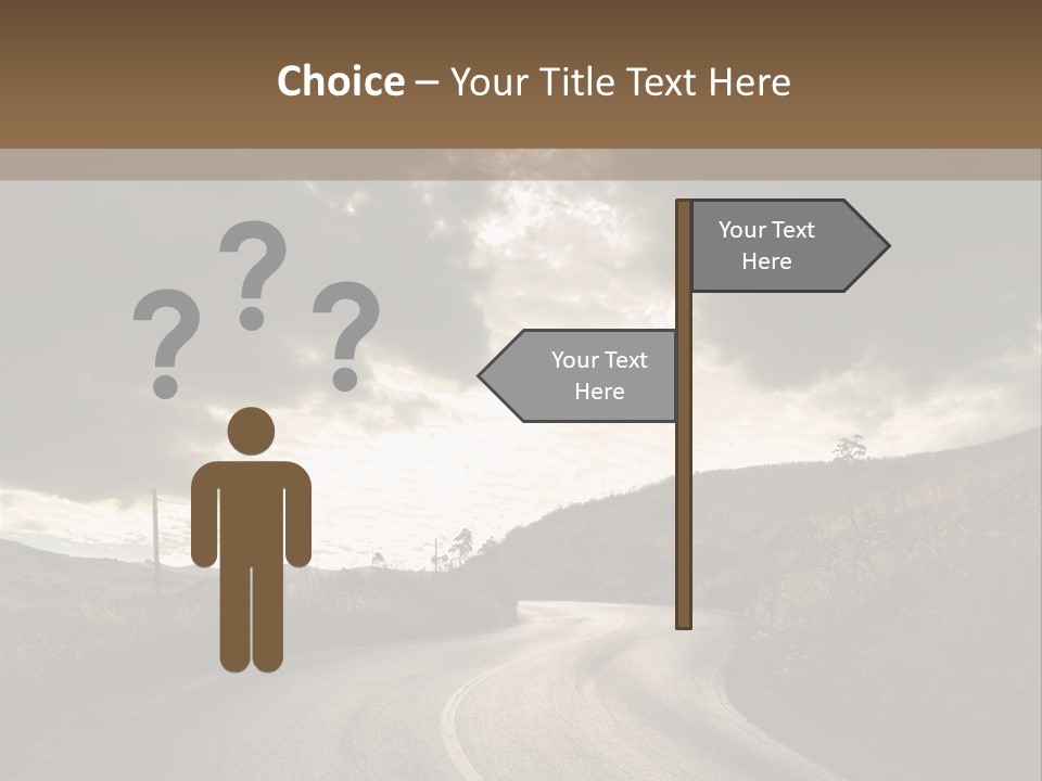 Nightfall Sky Route PowerPoint Template