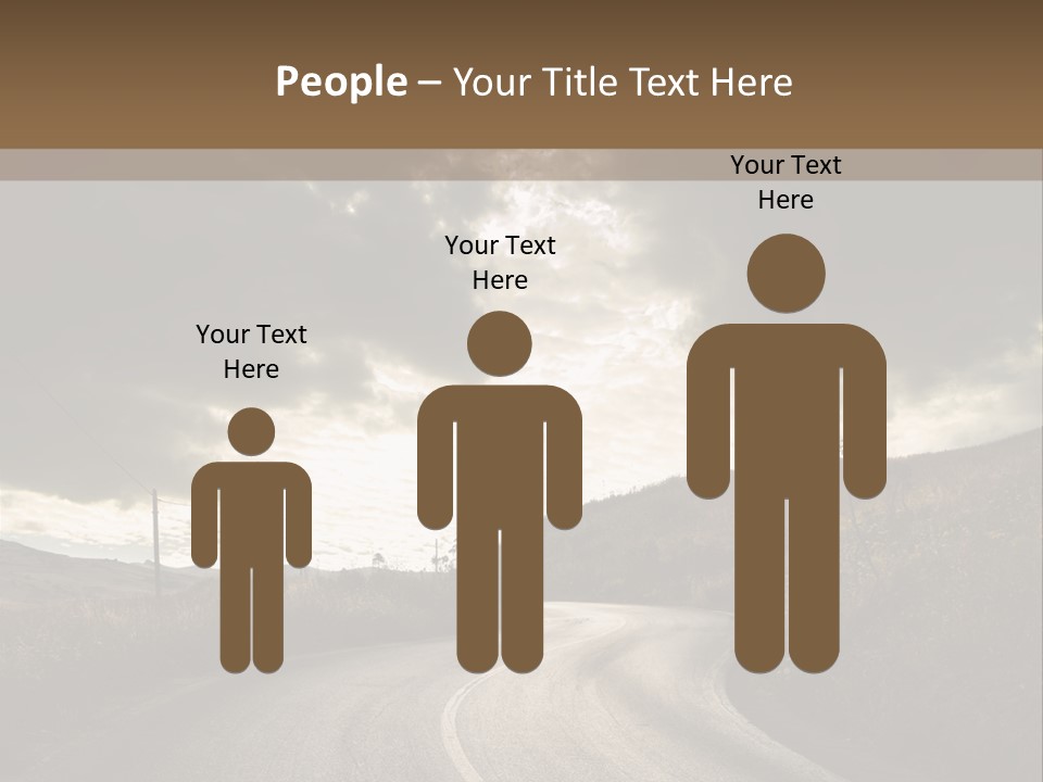 Nightfall Sky Route PowerPoint Template