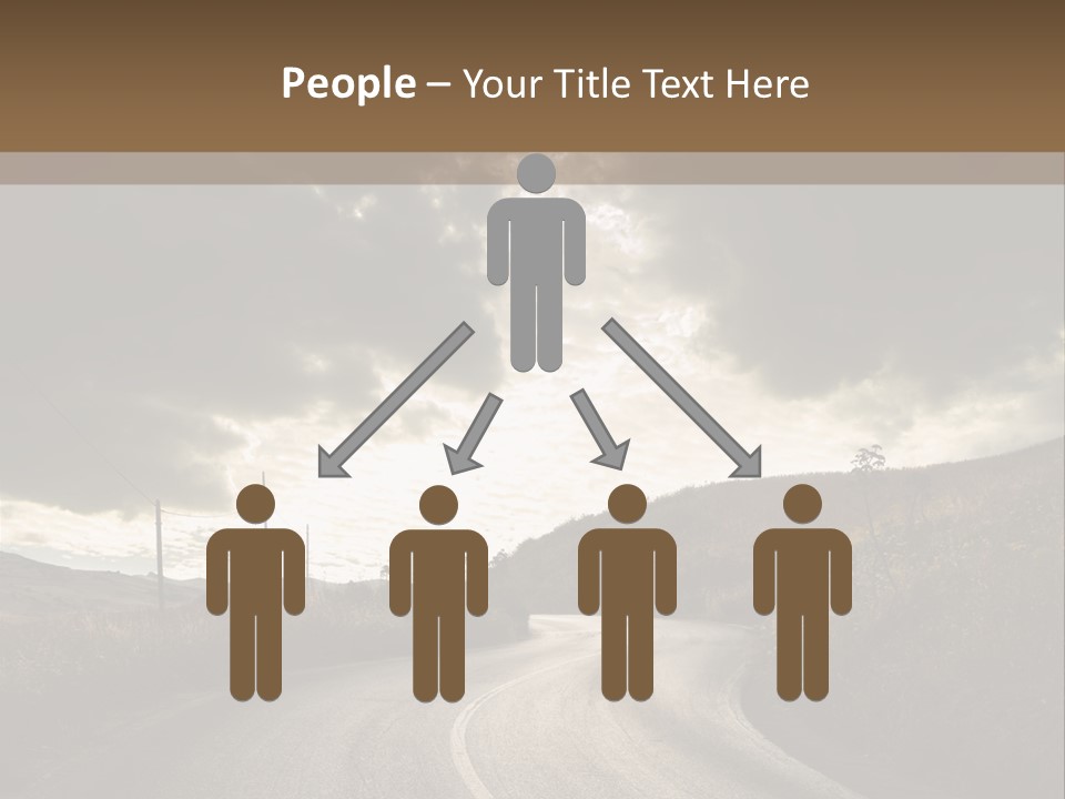 Nightfall Sky Route PowerPoint Template