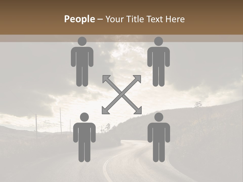 Nightfall Sky Route PowerPoint Template