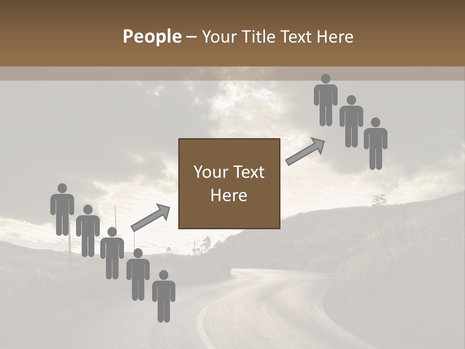 Nightfall Sky Route PowerPoint Template