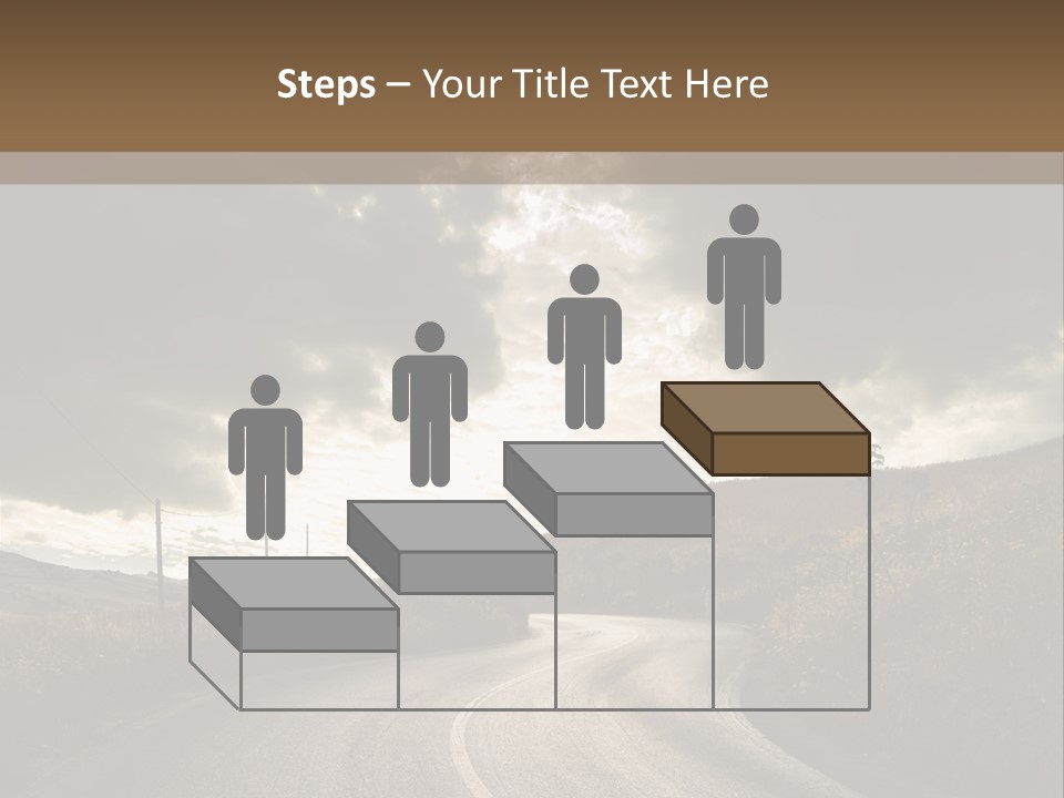 Nightfall Sky Route PowerPoint Template