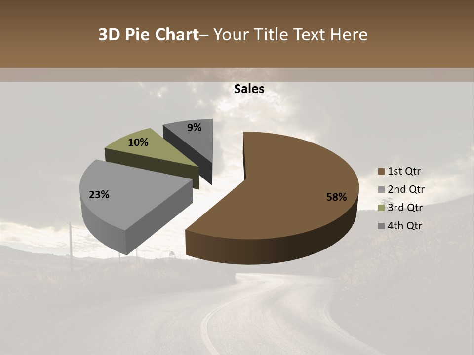 Nightfall Sky Route PowerPoint Template