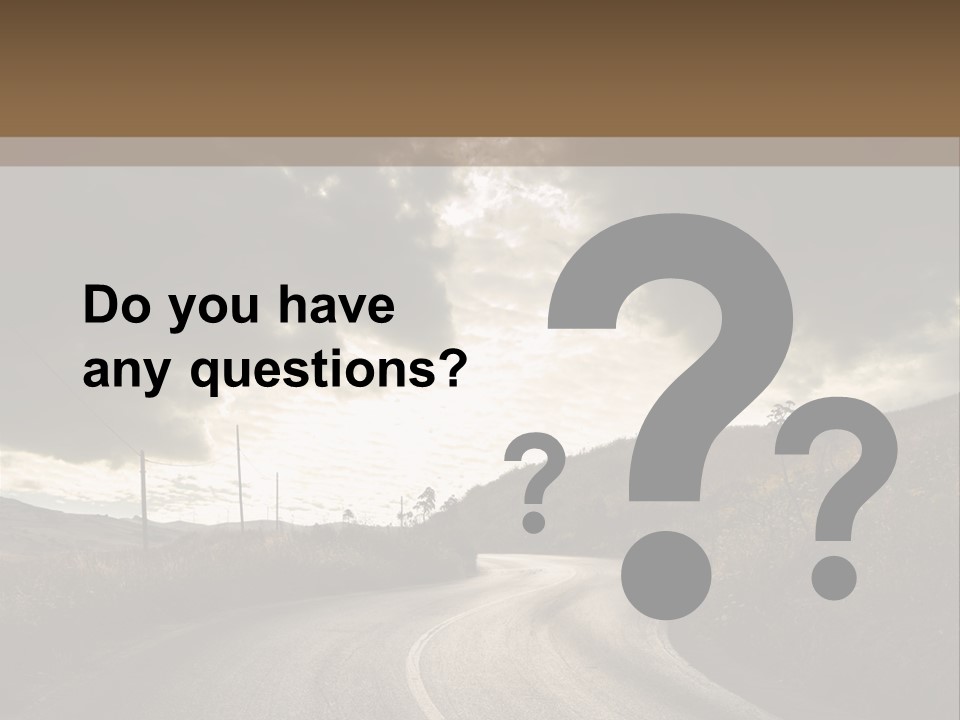 Nightfall Sky Route PowerPoint Template