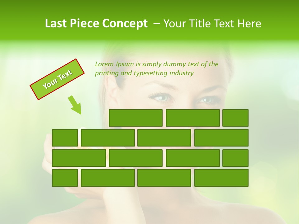 Close Candid Young PowerPoint Template