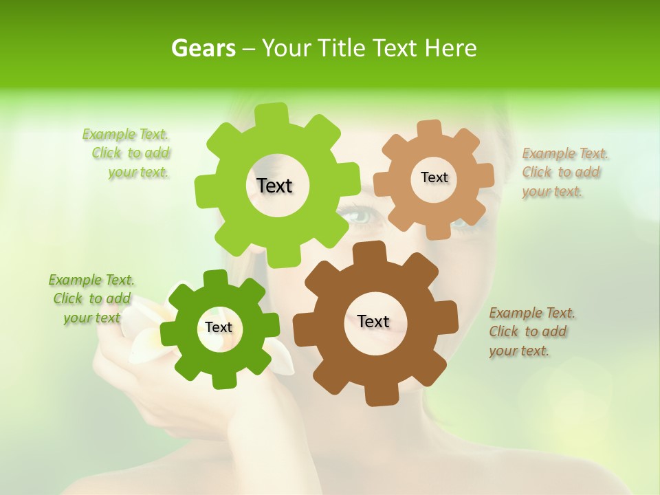 Close Candid Young PowerPoint Template