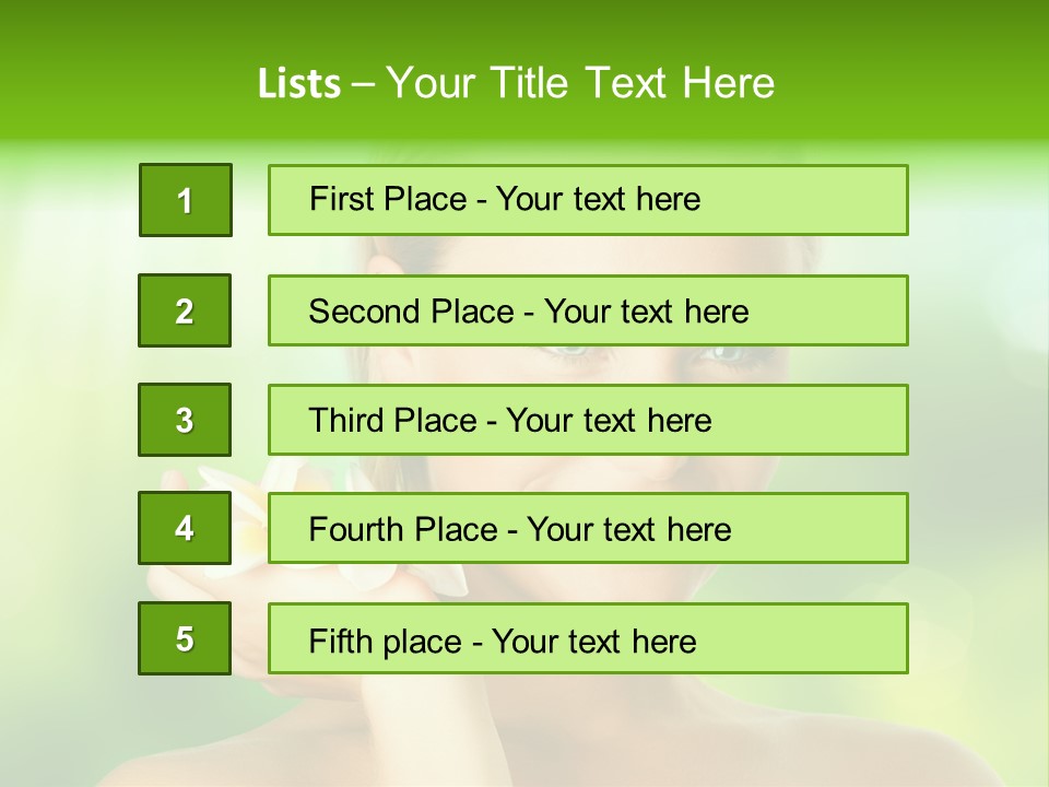 Close Candid Young PowerPoint Template