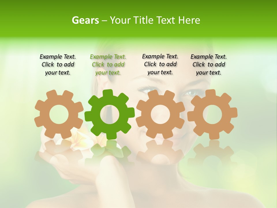 Close Candid Young PowerPoint Template