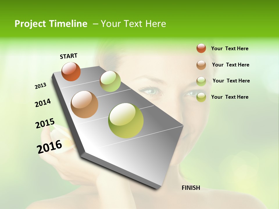 Close Candid Young PowerPoint Template