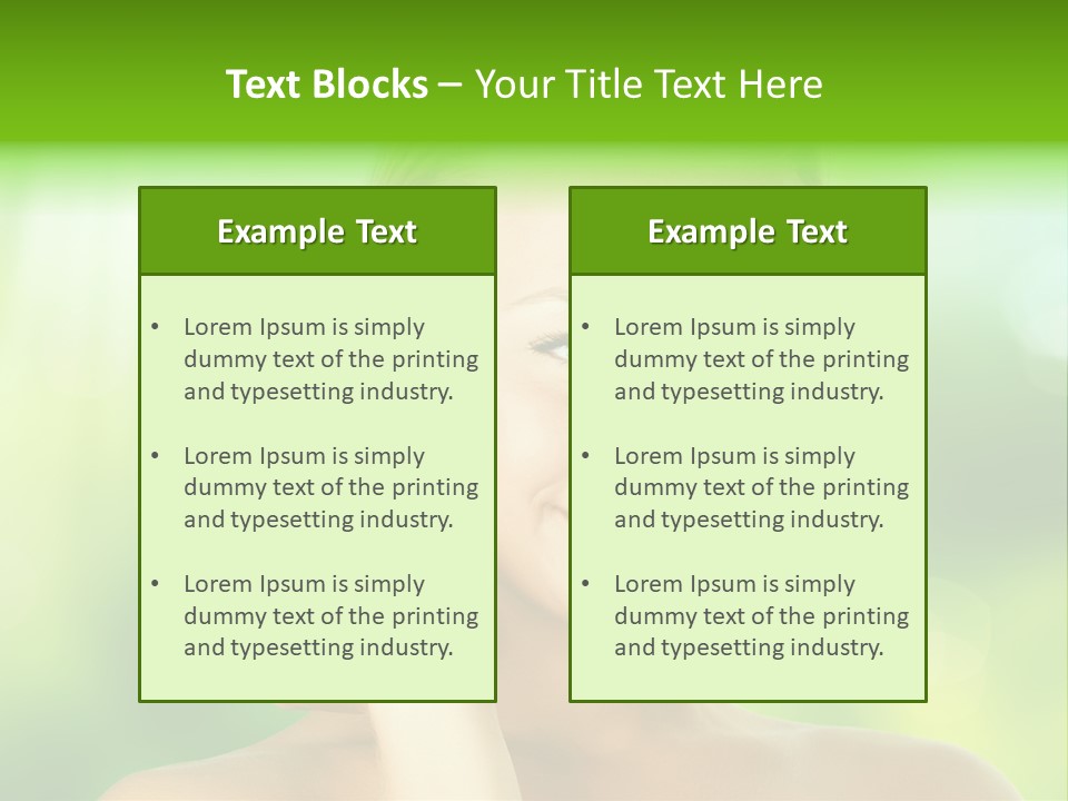 Close Candid Young PowerPoint Template