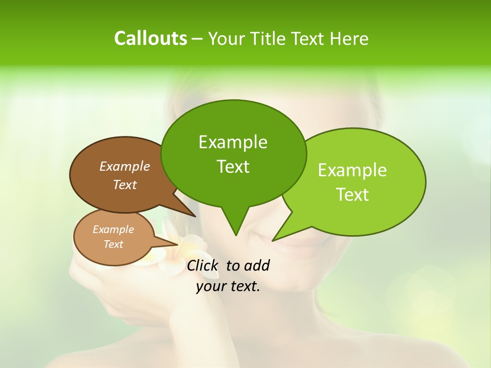 Close Candid Young PowerPoint Template