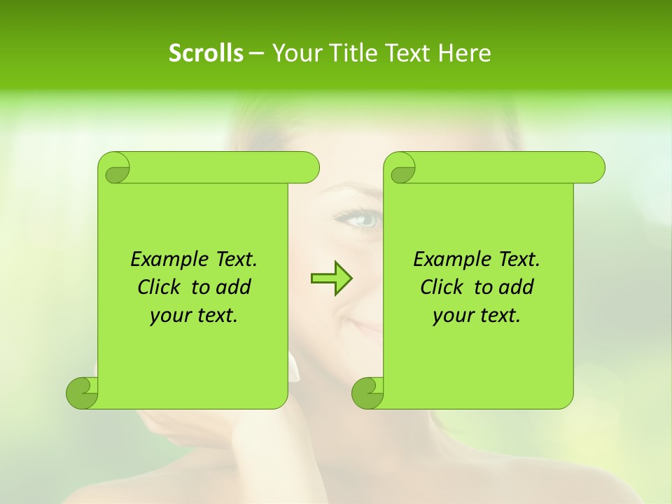 Close Candid Young PowerPoint Template