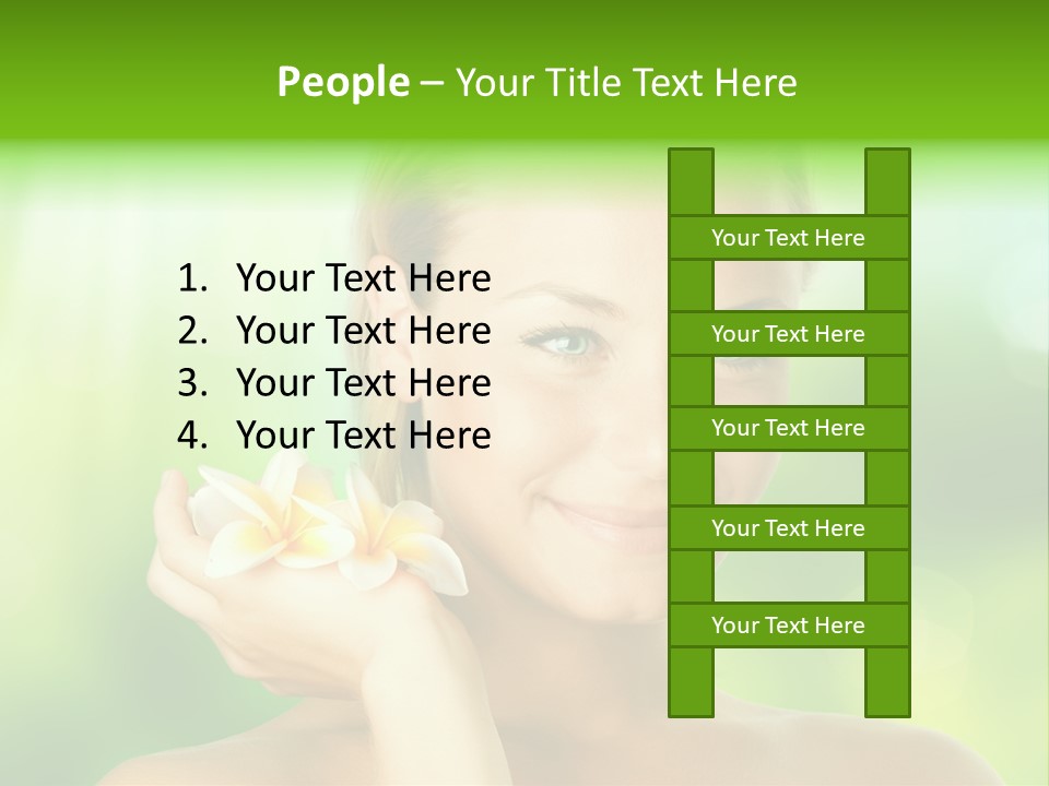 Close Candid Young PowerPoint Template