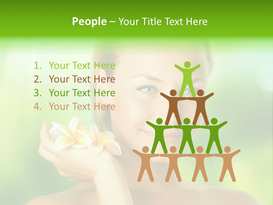 Close Candid Young PowerPoint Template