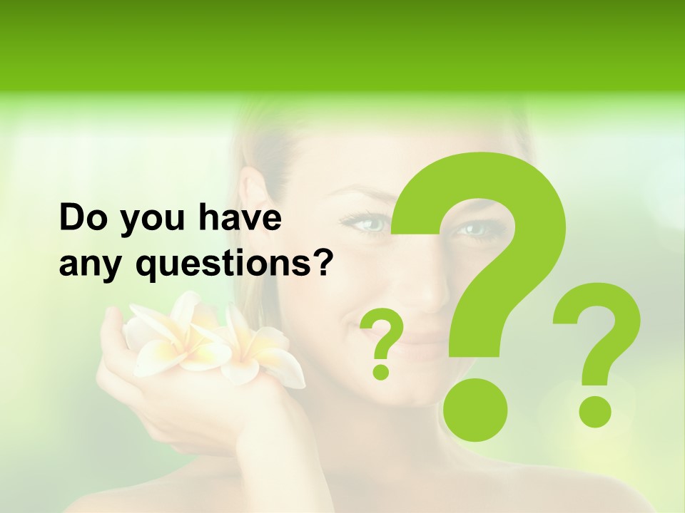 Close Candid Young PowerPoint Template